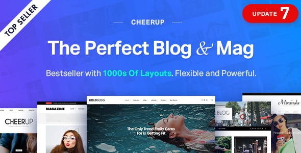 CheerUp Food Blog And Magazine Theme 8.1.0