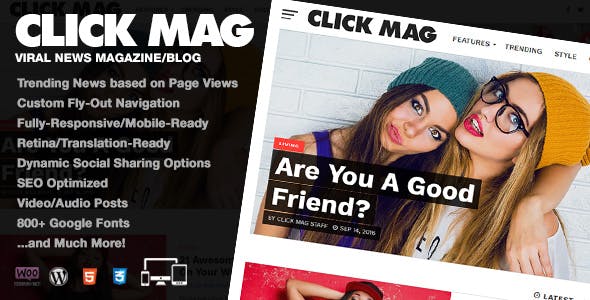 Click Mag 3.2.0 – Viral News Magazine/Blog Theme