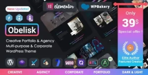 Obelisk Agency Portfolio and Creative Theme 1.8.0