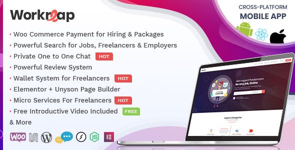 Workreap Freelance Marketplace Theme 3.4.0