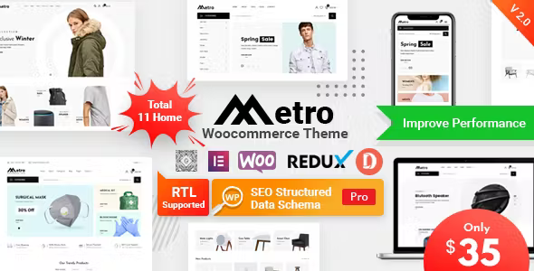 Metro Minimal WooCommerce Theme 2.14