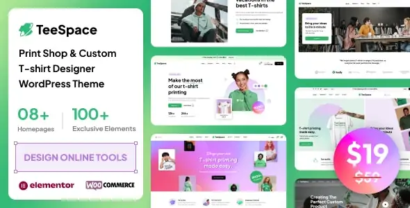 TeeSpace T-shirt Designer Theme 1.6.8